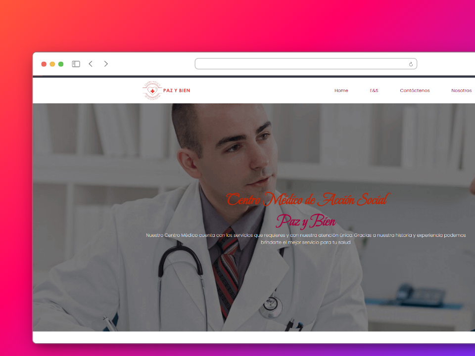 Sitio web - Centro de Salud