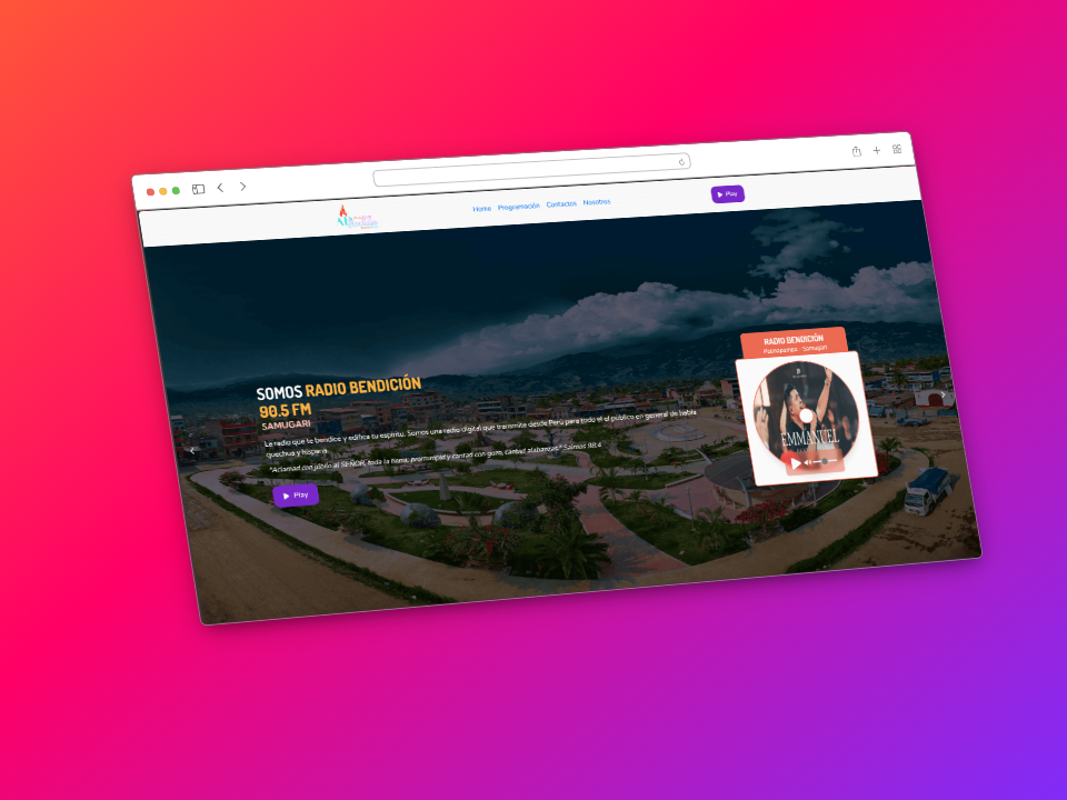 Sitio Web - Emisora radial